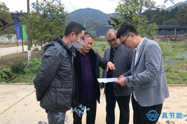 江西客戶考察真節能污泥干化處理設備現場